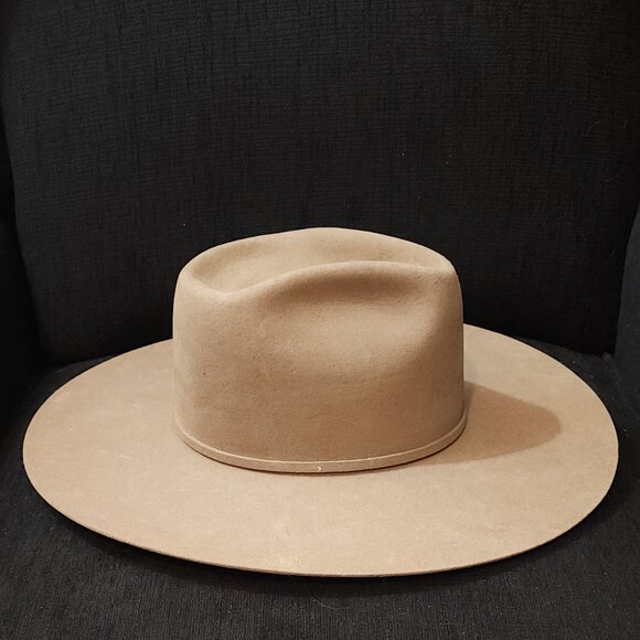 Rodeo King 7X Beaver Felt Long Oval Pecan Color Cowboy Hat - Picture 2 of 11